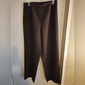 Brown Pinstripe Pants